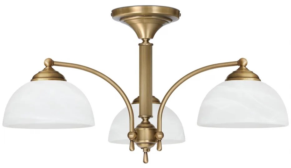 Niski żyrandol mosiężny V-S3K