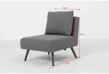 Melia LIKA-TEX® szary - luksusowy zestaw ogrodowy