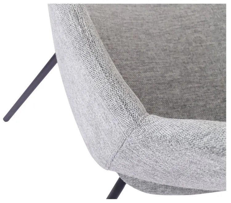 Jasnoszare krzesła zestaw 2 szt. Rowley – Unique Furniture