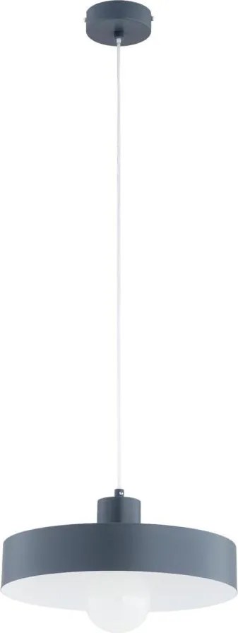 Lampa wisząca na przewodzie NEVERA 1xE27/15W/230V szara