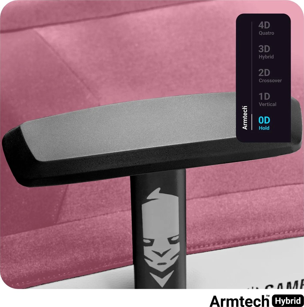 Krzesło do gamingu Diablo X-Gamer 2.0 Normal Size Marshmallow Pink