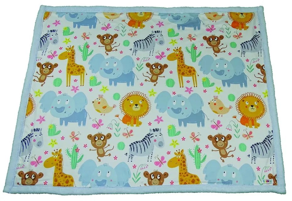 Jasnoniebieski koc dziecięcy 80x100 cm – OYO kids