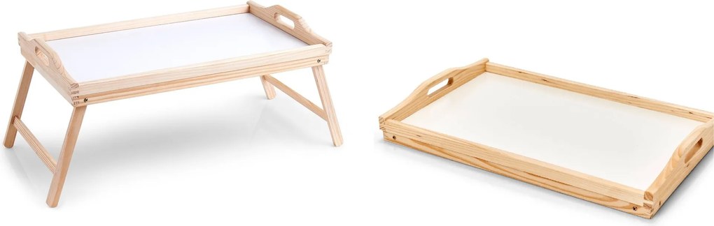 Stolik śniadaniowy, taca z nóżkami, 51x32 cm, ZELLER