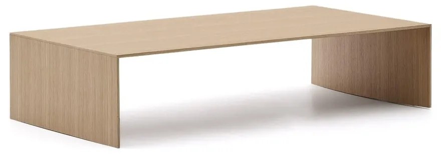 Stolik w dekorze dębu w jasnym naturalnym kolorze 70x140 cm Litto – Kave Home