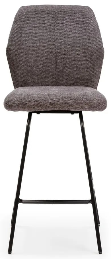 Ciemnoszare hokery zestaw 4 szt. 65 cm Bei – Marckeric