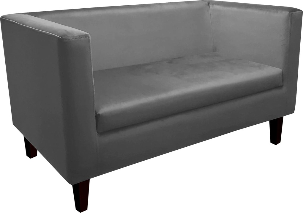 Sofa Monaco : Kolor nogi - Venge, Kolor tkaniny - VELVET - BL14, Typ tkaniny - Velvet, Wysokość nogi - 15 cm