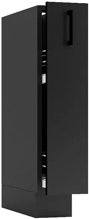 Szafka z koszem cargo 15 cm grafit R7-L52