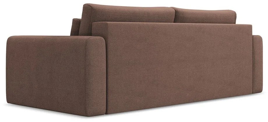 Różowa rozkładana/ze schowkiem sofa 238 cm Kapua – Makamii