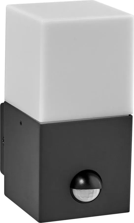 Ledvance - Zewnętrzna lampa ścienna z czujnikiem FIGO SQUARE 1xE27/20W/230V