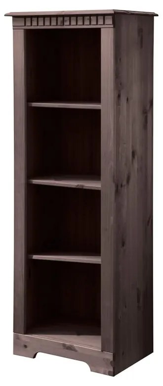 Brązowy regał z litego drewna sosnowego 50x135 cm Cubrix – Støraa