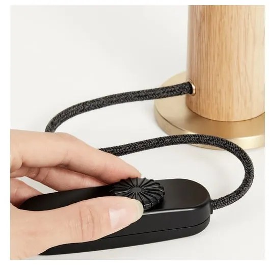 Lampa stołowa w naturalnym kolorze ze ściemniaczem (wys. 28 cm) Knuckle – tala