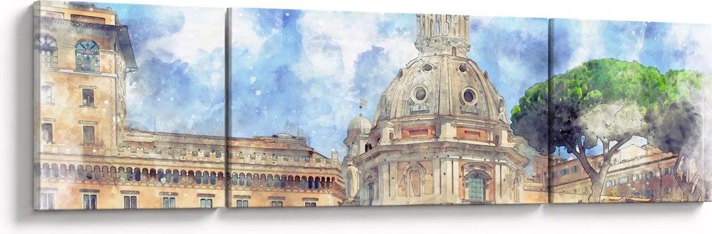 Obraz - Kościół Santa Maria di Loreto, Rzym, Włochy (170x50 cm)