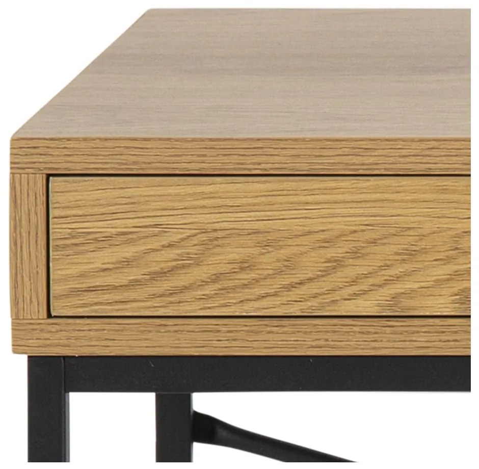 Biurko w dekorze dzikiego dębu Actona, 110x45 cm