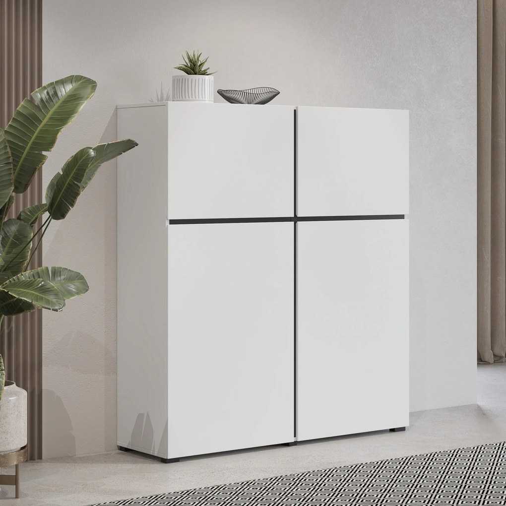 Komoda INCROCIO 119 cm do Salonu Sypialni Biały