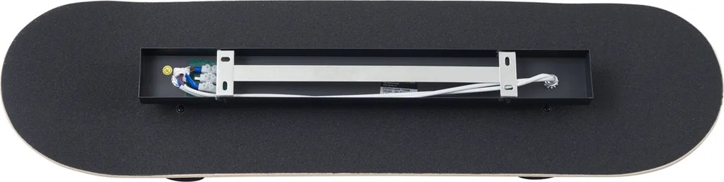 Lampa ścienna czarna z niebieskim 80 cm - Skateboard