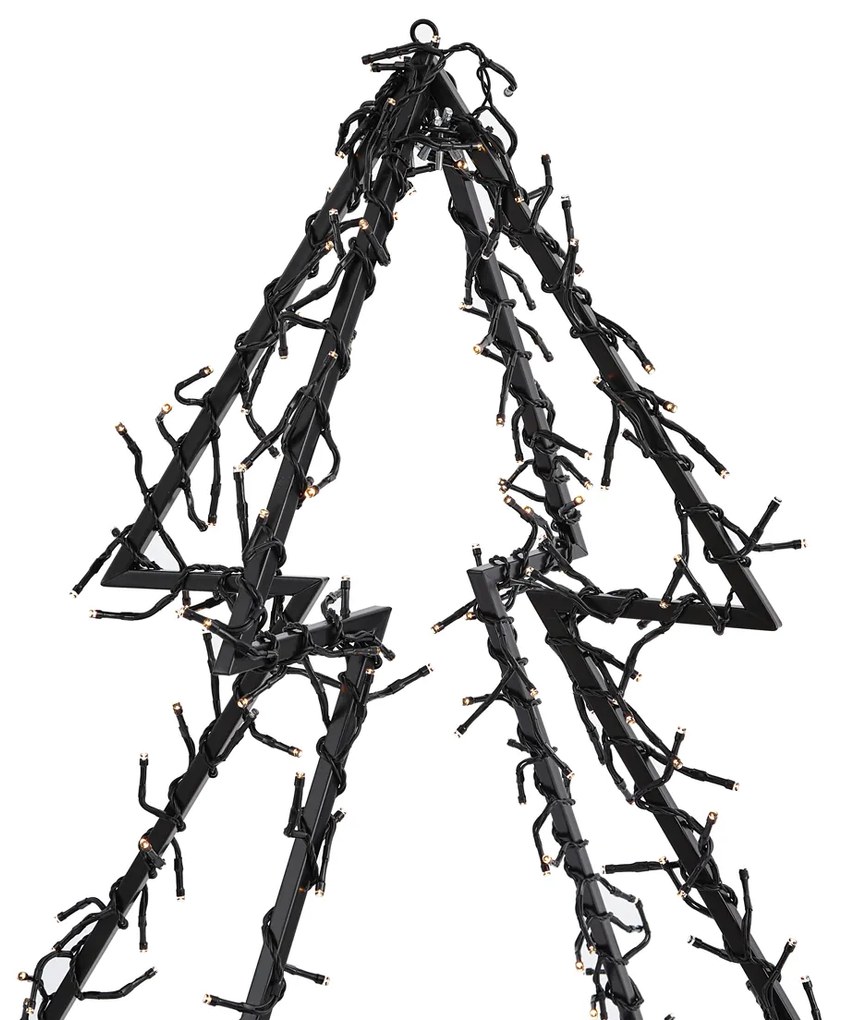 Zewnetrzna Czarna choinka ze światłem LED IP44 - Brilli Oswietlenie zewnetrzne