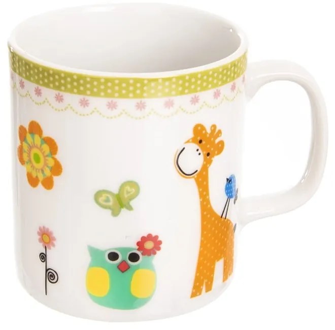 3-częściowy zestaw dziecięcych porcelanowych naczyń Orion Giraffe
