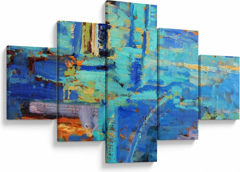 Obraz - Abstrakcyjny obraz olejny (125x70 cm)