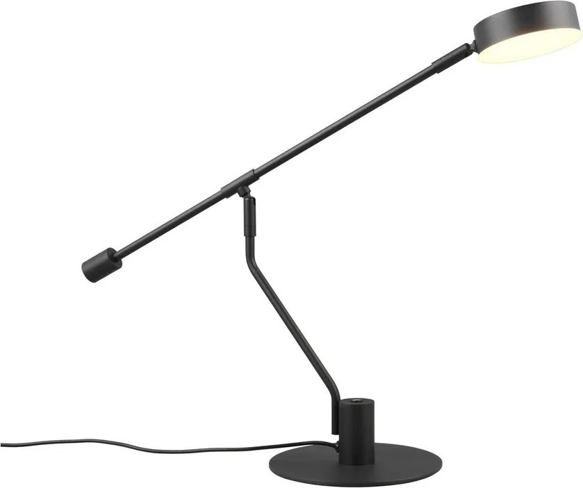 Lampa stołowa LED z elastyczną konstrukcją w kolorze matowej czerni (wysokość 64 cm) Manduro – Trio