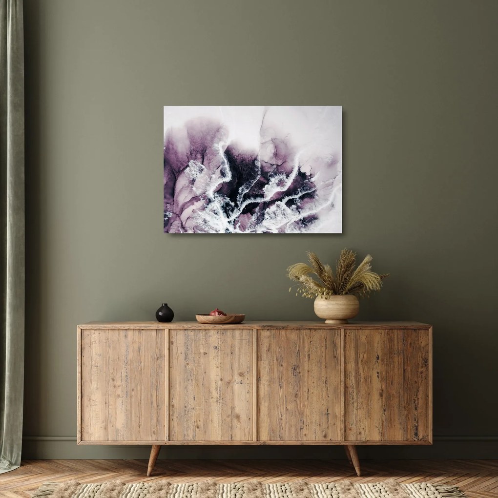 Obraz na szkle - Fioletowy marmur N⁰2 (70x50 cm)