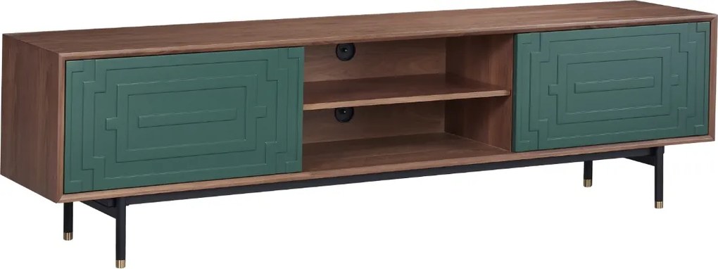 Fornirowana szafka RTV Stilig ST153 z geometrycznym wzorem