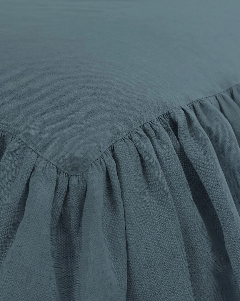 Narzuta na łóżko 160 x 210 cm frilly emerald