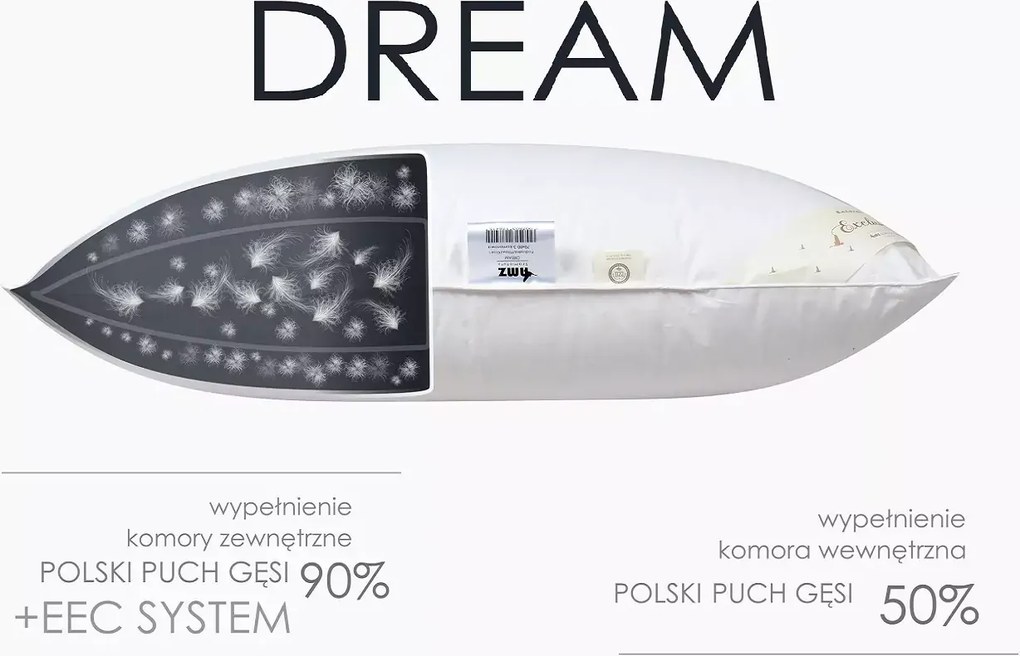 Poduszka trzykomorowa Dream 70x80
