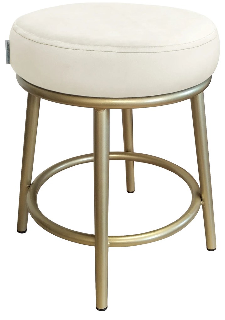 Taboret Ben noga metalowa złota MG50