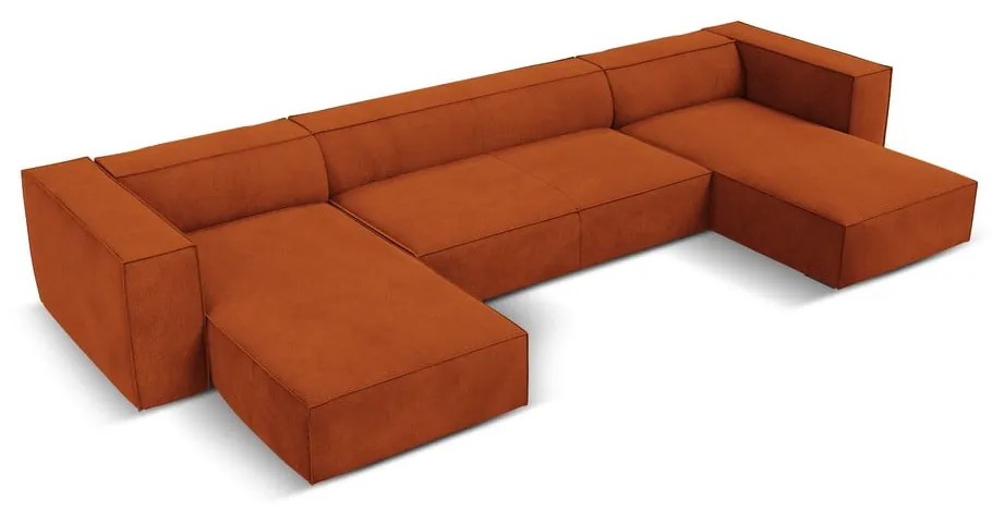 Pomarańczowy narożnik (w kształcie litery "U") Madame – Windsor &amp; Co Sofas