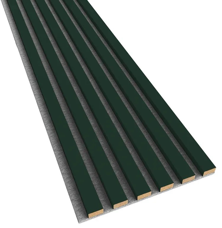 Akustyczne panele lamelowe 2 szt. butelkowa zieleń K1-K83