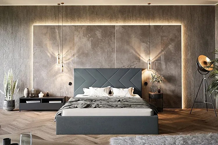 Tapicerowane łóżko 180x200 B8-D49