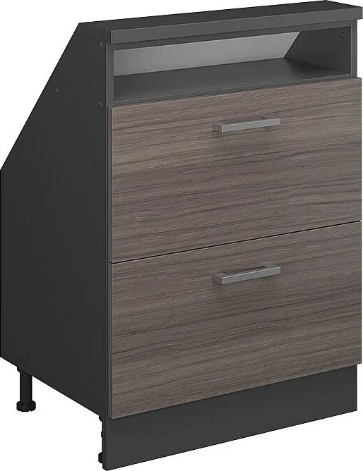 Szafa skosna szlachetny szary/antracyt 60x46x81.6 rion