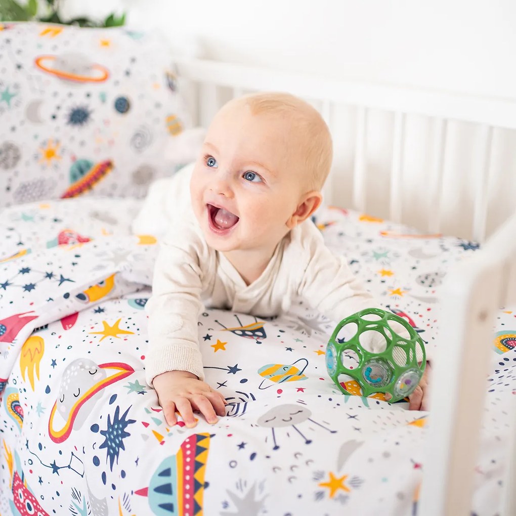 4Home dziecięca pościel bawełniana do łóżeczka Cosmic Adventure, 100 x 135 cm, 40 x 60 cm