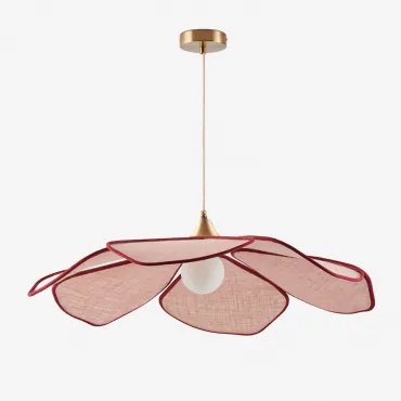 Lampa Sufitowa Wisząca Benavid Ø75 Cm & Lniana Rosa Palote | Daydream Pink - Grana - Sklum