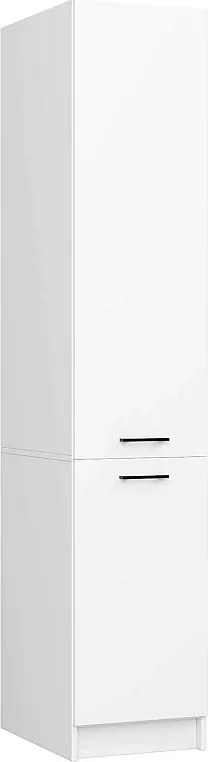Słupek kuchenny AKORD OLIWIA Biały 40 cm 2 drzwi fronty kolor Biały mat 6 półek 40x57x205 cm