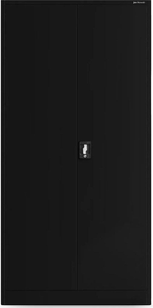 Metalowa szafa warsztatowa Bruno All Black 92x50x185 cm czarna