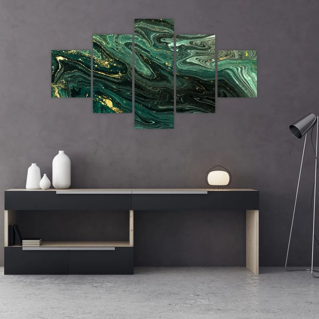 Obraz - Zielony marmur (125x70 cm)