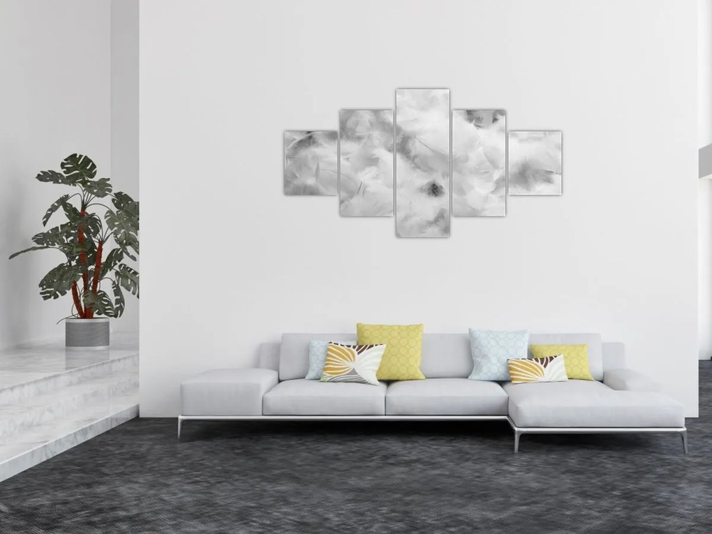 Obraz - Chmury piór (125x70 cm)