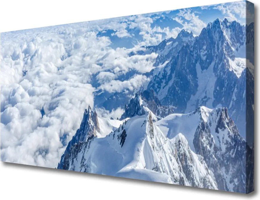Duży obraz na płótnie Alpejski Pejzaż Wysokogórski