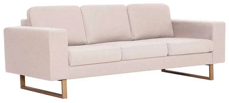 Elegancka trzyosobowa sofa Ladi 3X - kremowa