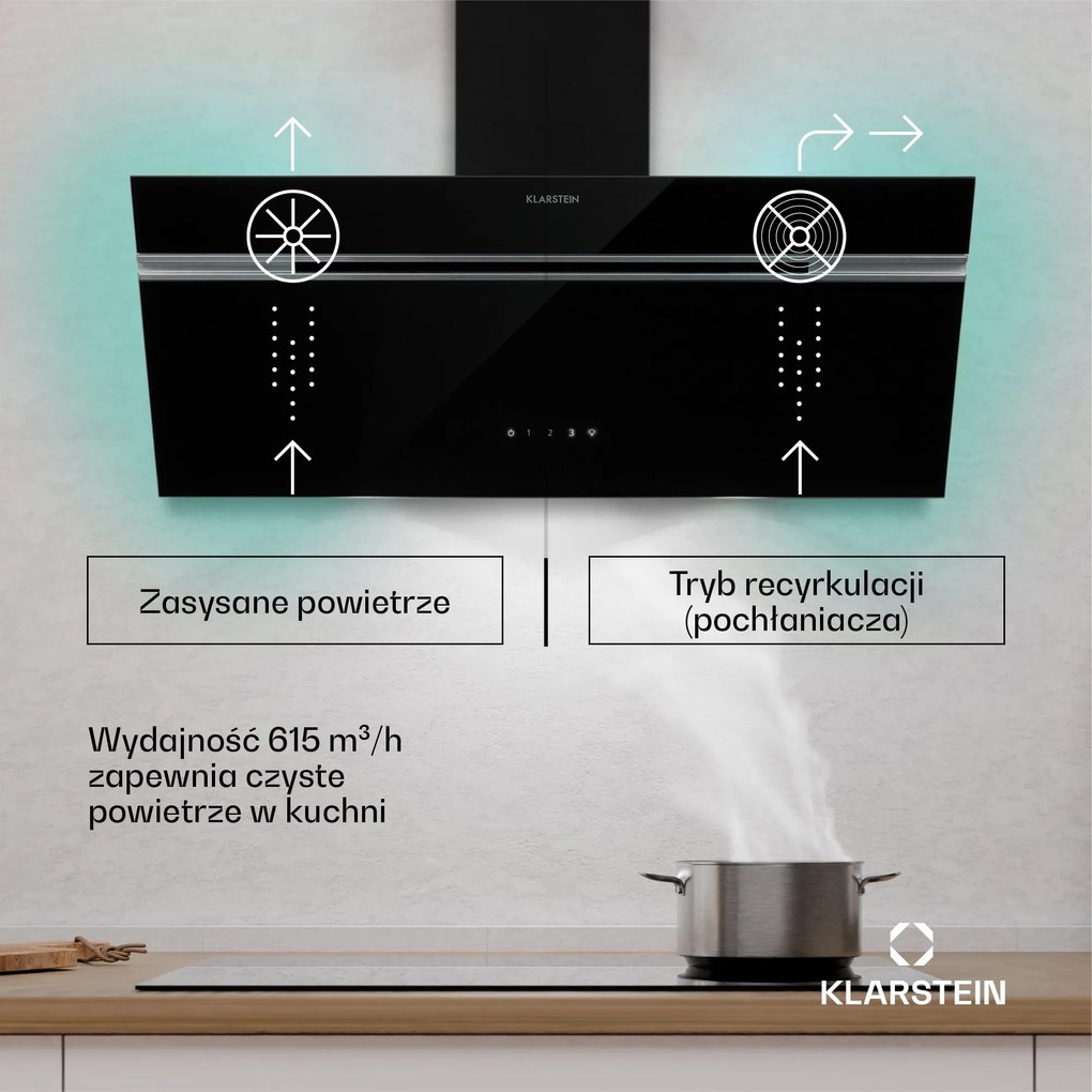 Klarstein Alina Okap kuchenny 90 cm