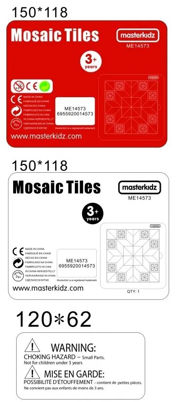 Masterkidz układanka mozaika nauka kolorów i kształtów tangram montessori