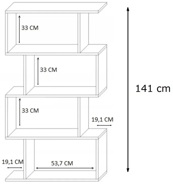 Biały dziecięcy regał na zabawki M0-H87