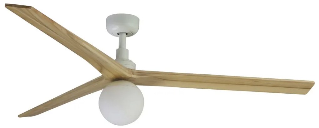 FARO 34279-11L - Wentylator sufitowy KLIM L 1xE27/15W/230V dąb/biały + pilot