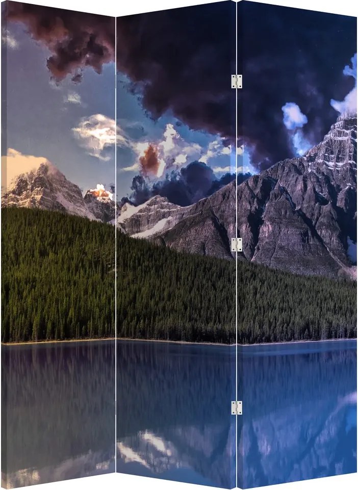 Parawan - Jezioro i góry (126x170 cm)