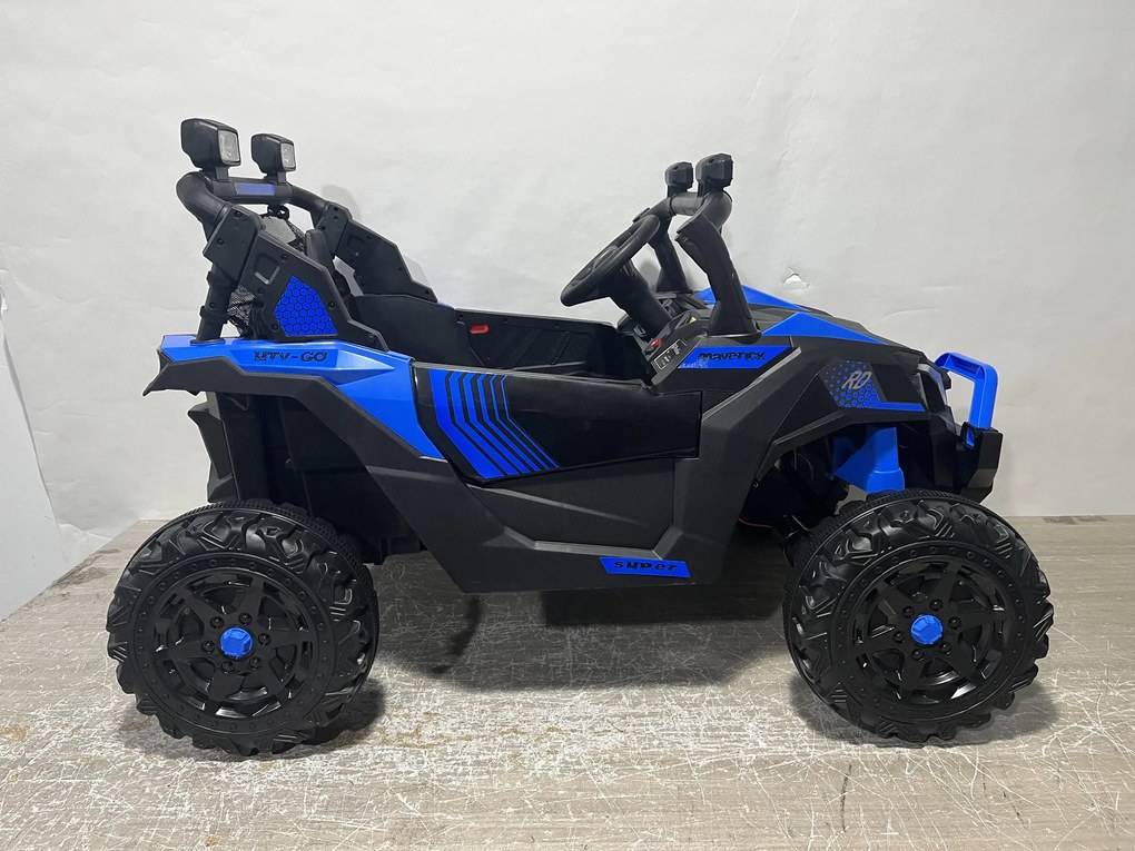 AIYAPLAY Elektryczne auto dla dzieci 24V 2-osobowe UTV z baterią litową, pilot 2,4 GHz, 2 x 120W silniki, softstart | Aosom PL