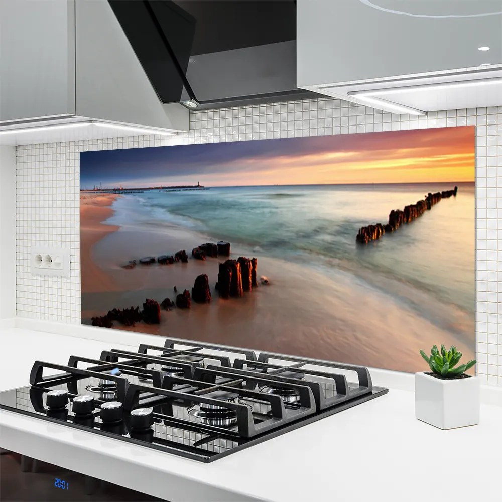 Szkło nad Blatem Tropikalne Wybrzeże Oceanu