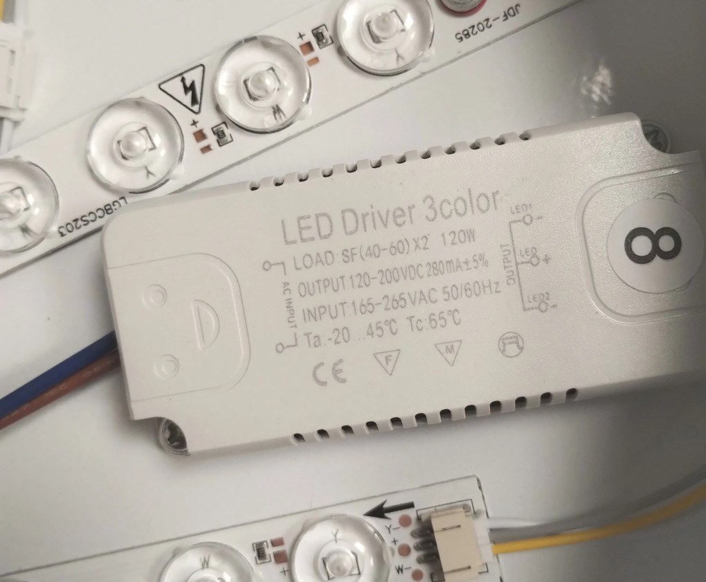 Plafon lampa LED sufitowa AT90-DELFIN NIEBIESKI