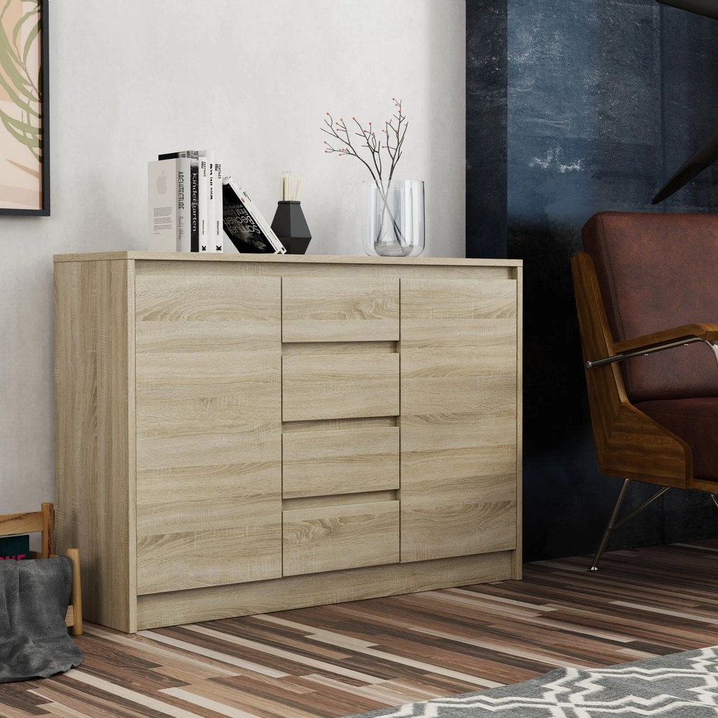 Komoda ASTORRE 113 cm do Salonu Sypialni Dąb sonoma