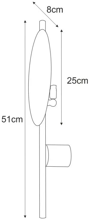 Czarny industrialny kinkiet metalowy - S869-Fisel